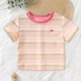 thumbnail image 2 of Splozh Tee Garçon Mignon Été Graphique Tee Décontracté Garçons Mode Dessin Animé Garçon Chemise à Manches Courtes Garçon Chemise à Enfiler, Rose, 2-3 Ans, 2 of 4
