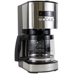 Kenmore Programmable 12-Cup Coffee Maker, Stainless & Black, Auto Brew & Keep Warm Functions