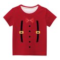 thumbnail image 4 of Penkiiy T-Shirts Garçons Filles T-Shirts Graphiques Imprimés 3D T-Shirts Col Rond Manches Courtes pour Enfants 13 Ans Rouge, 4 of 4