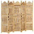 thumbnail image 1 of vidaXL Room Divider Folding Privacy Screen for Home Office Solid Wood Mango, 1 of 6