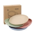 thumbnail image 1 of Assiette de Souper en Plastique / Plateau de Service Léger Réutilisable / Vaisselle de Cuisine Moderne pour la Maison / Va au Lave-Vaisselle / Résistant aux Chocs / Assiette Élégante Polyvalente pour Fruits, Dumplings et Collations / Paquet Simple, 1 of 8