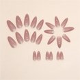 thumbnail image 3 of Fofosbeauty 24pcs Press on False Nails,Almond Fake Acrylic Nails, Sweet and Simple Solid Color Pink, 3 of 9