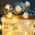 thumbnail image 4 of Yhmxh Valentines Lights Indoor Heart Lights String Lights Battery Operated Indoor With LED White Roses With Warm String Lights, 4 of 9