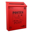 thumbnail image 4 of KAKOWELY Newspaper Case Ornament 1pc Multifunctional Letter Box Durable Post Box Decor Photo Props for Decoration11.42"X8.66"X2.36", 4 of 4