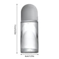 thumbnail image 2 of Large Roller Transparent Glass Bottle For Liquor Massage And Important Oil Storage with Wheels Clear Storage Containers with Lids Airtight Food Containers Storage Food Kitchen Canister Set, 2 of 3