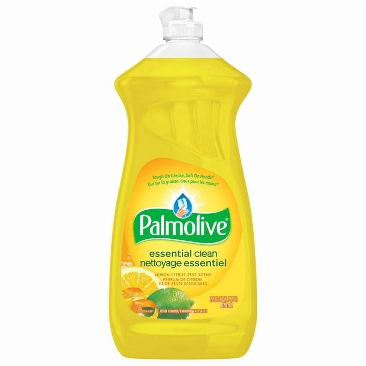 Palmolive Essential Clean Liquid Dish Soap, Lemon Citrus Zest Scent - 828 mL, 828mL