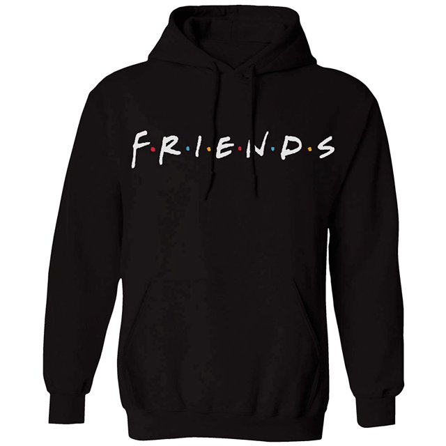 Friends Unisex Across Chest Letter Print Pullover Hoodie Sweatshirts (2X-Large)