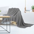 thumbnail image 4 of Unique Bargains Cotton Blanket Decorative Cable Knitted Throw Soft Knit Blankets, 4 of 10