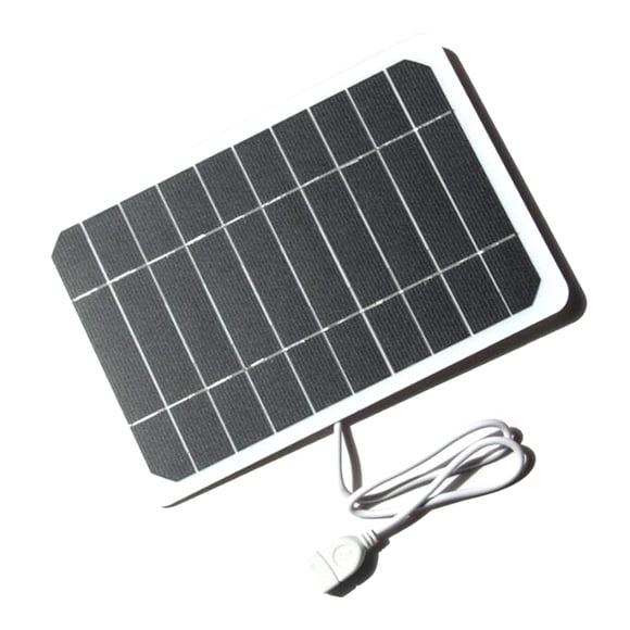 Yeacher 5W 5V Small Solar Panel with USB DIY Monocrystalline Silicon Solar Cell Waterproof Camping Portable Power Solar Panel for Power Bank Mobile Phone