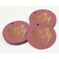 thumbnail image 3 of Inkdotpot Pack Of 50 Real Gold Foil Paper Tags Happy Holiday Favor Hang Tags, 3 of 6