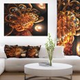 thumbnail image 1 of Dark Orange Fractal Flower Digital Art - Floral Canvas Art Print, 1 of 3