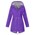 thumbnail image 1 of Veste Épaisse à Capuche pour Femmes, Manches Longues, Coupe-Vent à Cordon, Printemps Automne, Manteau d'Extérieur, 1 of 2