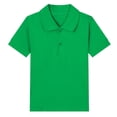 thumbnail image 1 of Annhoo Polos d'Été pour Filles à Manches Courtes, Col Rabattu, Boutons, Coton, Tennis, Uni, Décontracté, Tunique Basique, 2 à 15 Ans, 1 of 3