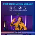 thumbnail image 2 of Webcam 2K Web Camera 1080P 60FPS Streaming Camera Autofocus C960 2K USB WebCam With Microphones ,Easy to Operate, 2 of 6