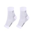 thumbnail image 4 of Ruiboury 2a Set Of 2 Non-skid Compression Socks For Ankles Brace Comfortable To Wear white S/M 5Set, 4 of 6