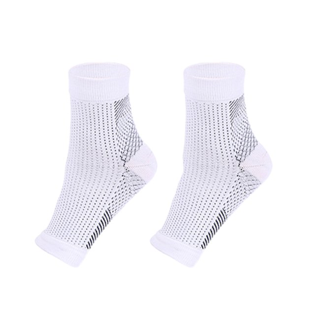 Decodeary 2a Of Compression Socks For Ankles Brace Wide Application And Comfortable white S/M 1Set
