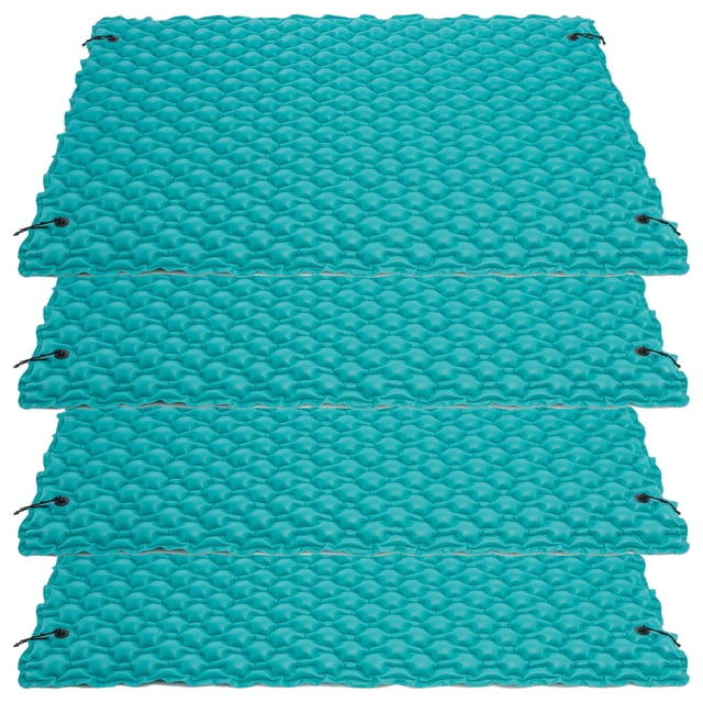 Intex Grand Tapis Flottant Gonflable pour Piscine et Lac, Plateforme, Sarcelle (Lot de 4)