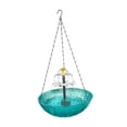 thumbnail image 3 of Almencla Solar Bird Bath Large Decoration Hanging Bird Bath for Backyard Lawn Outdoor Blue, 3 of 8