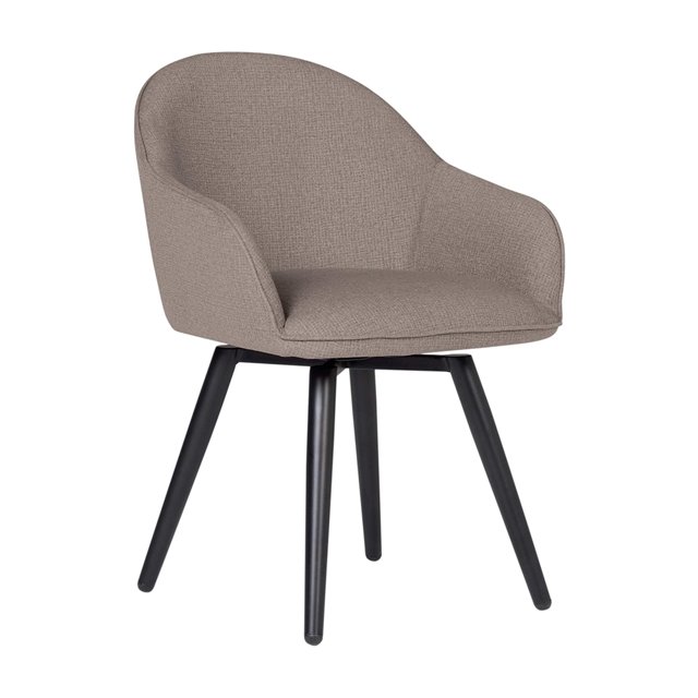 Studio Designs Home Dome Swivel Office or Dining Chair w/ Metal Legs, Beige