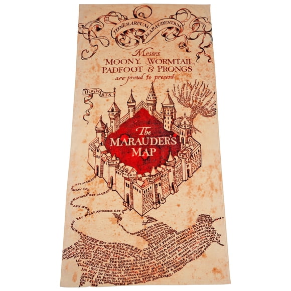 Harry Potter Marauders Map Beach Towel