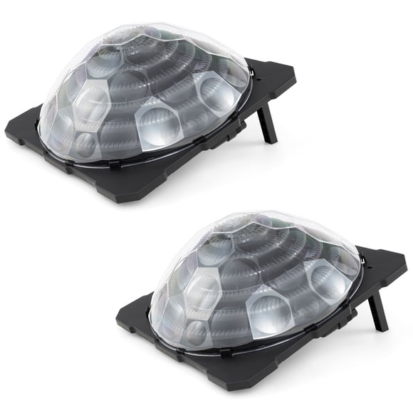 Patiojoy Chauffe-Piscine Solaire pour Piscine hors Terre/en Terre, Chauffage de Dortoir avec Raccords de Boyau Rotatifs, Ensemble de 2
