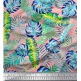 thumbnail image 1 of Soimoi Rayon Fabric Leaves Tropical Print Fabric by the Yard 42 Inch Wide, 1 of 1