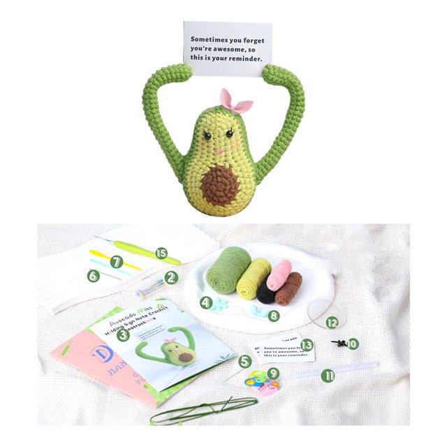 2024 Crochet Kit For Beginners Knitting Kit With Animal Craft DIY Art Gifts I9R3