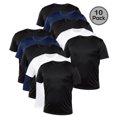 thumbnail image 1 of Blank Activewear Lot de 10 T-Shirts pour Hommes, Tissu de Performance à Séchage Rapide, 1 of 4