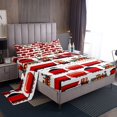 thumbnail image 1 of Erosebridal Red Truck Sheet Set Full, Railway Train Bedding Sets Full Size, Transportation Decor 4pcs, 1 of 6
