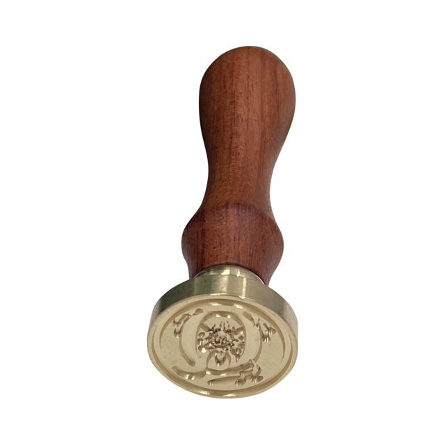 WHEANG Home Decor Fire Lacquer Seal Retro English Letter Copper Headquets Seal Wax Hand Account Seal and Copper Chapter Bronze Head One Size Multi-Color