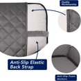 thumbnail image 3 of 2024 Reversible Quilted Sofa Cover  Water Resistant Slipcover Furniture Protector  Washable Couch Cover with Non Slip Foam and Elastic Straps for Kids  Dogs  Pets (Small  Pink/Beige), 3 of 7