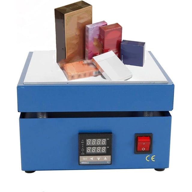 Cellophane Packaging Machine, Manual Cellophane Overwrapping Machine, 850W Desktop Heating Sealing Machine with Digital Display, Temperature Control Range 0-400℃, for BOPP/PVC Packing