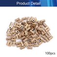 thumbnail image 4 of Wekity M3x10mm Female Thread Knurled Nuts,100PCS Hx5mm OD Brass Threaded Insert Embedment Nuts Hydraulic Welded Joint Injection Molding Assortment Kit for 3D Printing Injection Molding-0621, 4 of 4