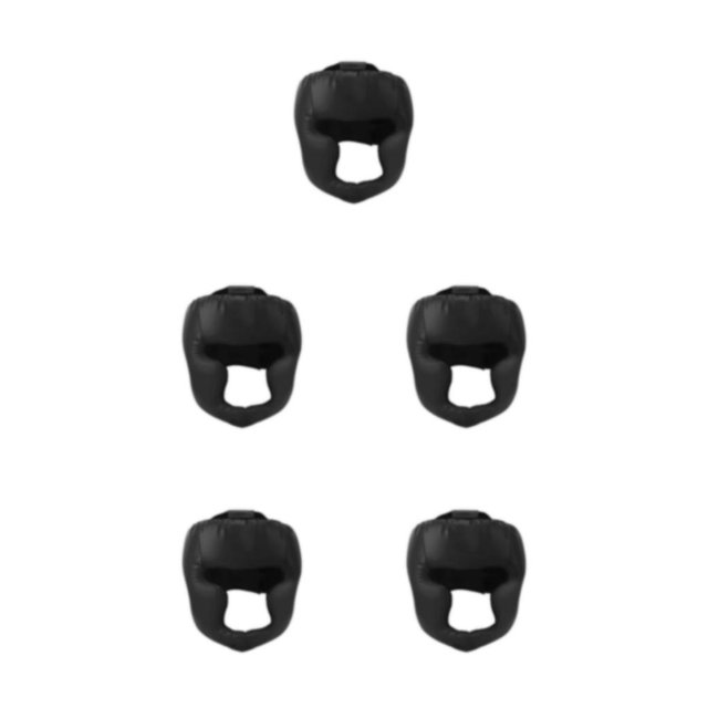 Youkk Ventilated Boxing For Moisture Wicking And Comfortable Wear Impact Resistance Boxing Headgear black 5Set