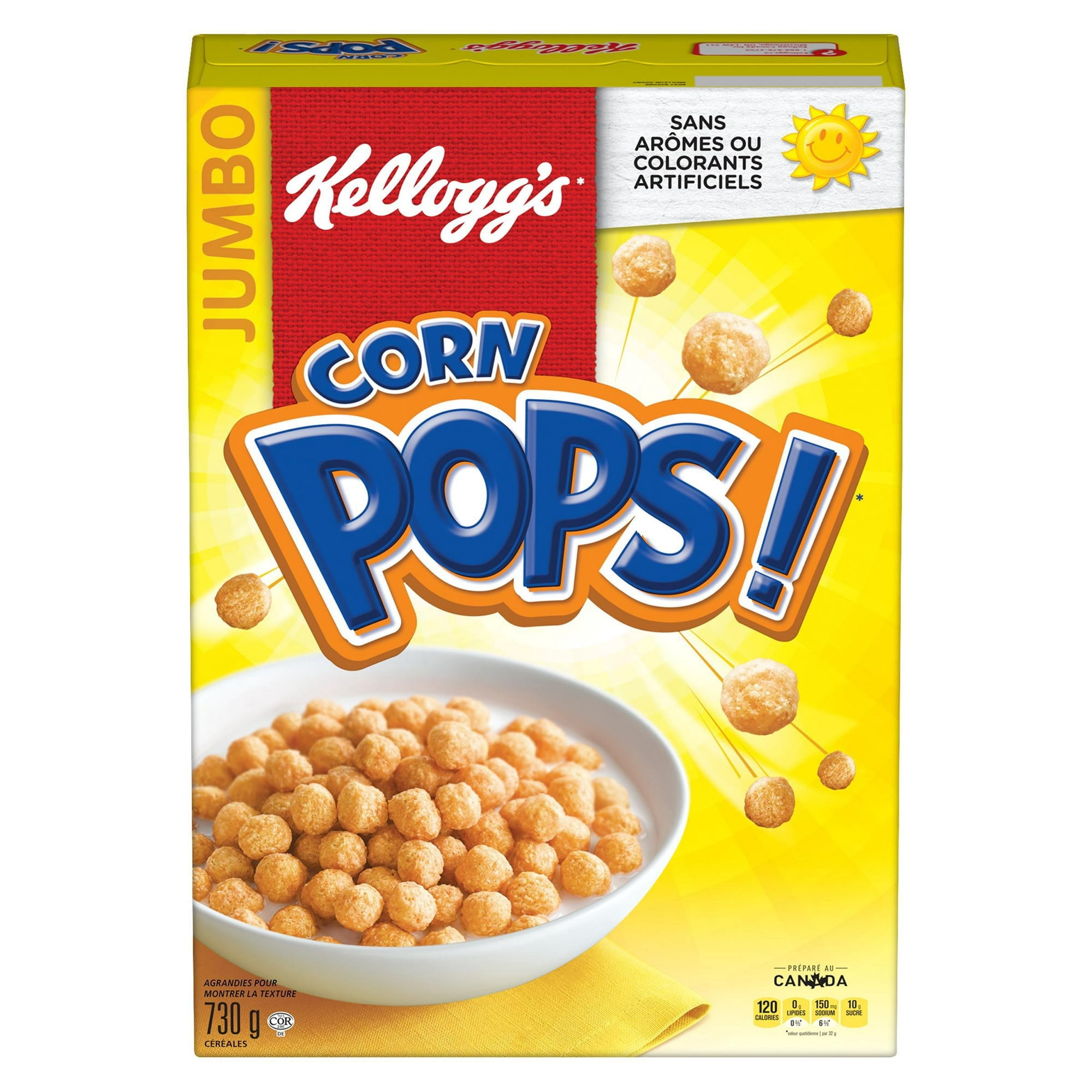 Céréales Kellogg's Corn Pops, format géant, 730 g