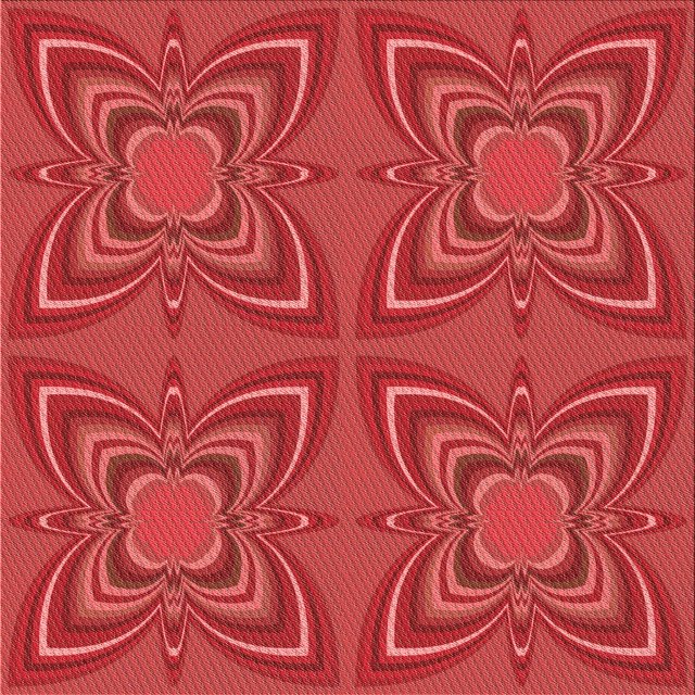 Ahgly Company Tapis d'Intérieur Lavable en Machine Carré Rouge, 4 Pieds Carré