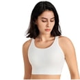 thumbnail image 1 of Yuyuzo Sports Bras for Women Wireless Round Neck High Support Seamless Full Coverage Workout Crop Tank Tops, 1 of 5