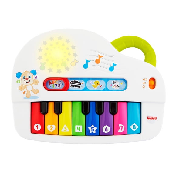 Fisher-Price Laugh & Learn Silly Sounds Light-Up Piano Interactive Toy for Baby & Toddler - Exclusivité Walmart