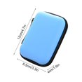 thumbnail image 3 of Birdeem Mini Zipper Hard Leather Earphone Storage Bag Earphone Pouch Box, 3 of 12
