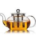 thumbnail image 1 of Hiware Glass Teapot with Removable Stainless Steel Lid & Infuser, 33 Ounce Teapot Stove Top Safe for Blooming & Loose Leaf, 1 of 5
