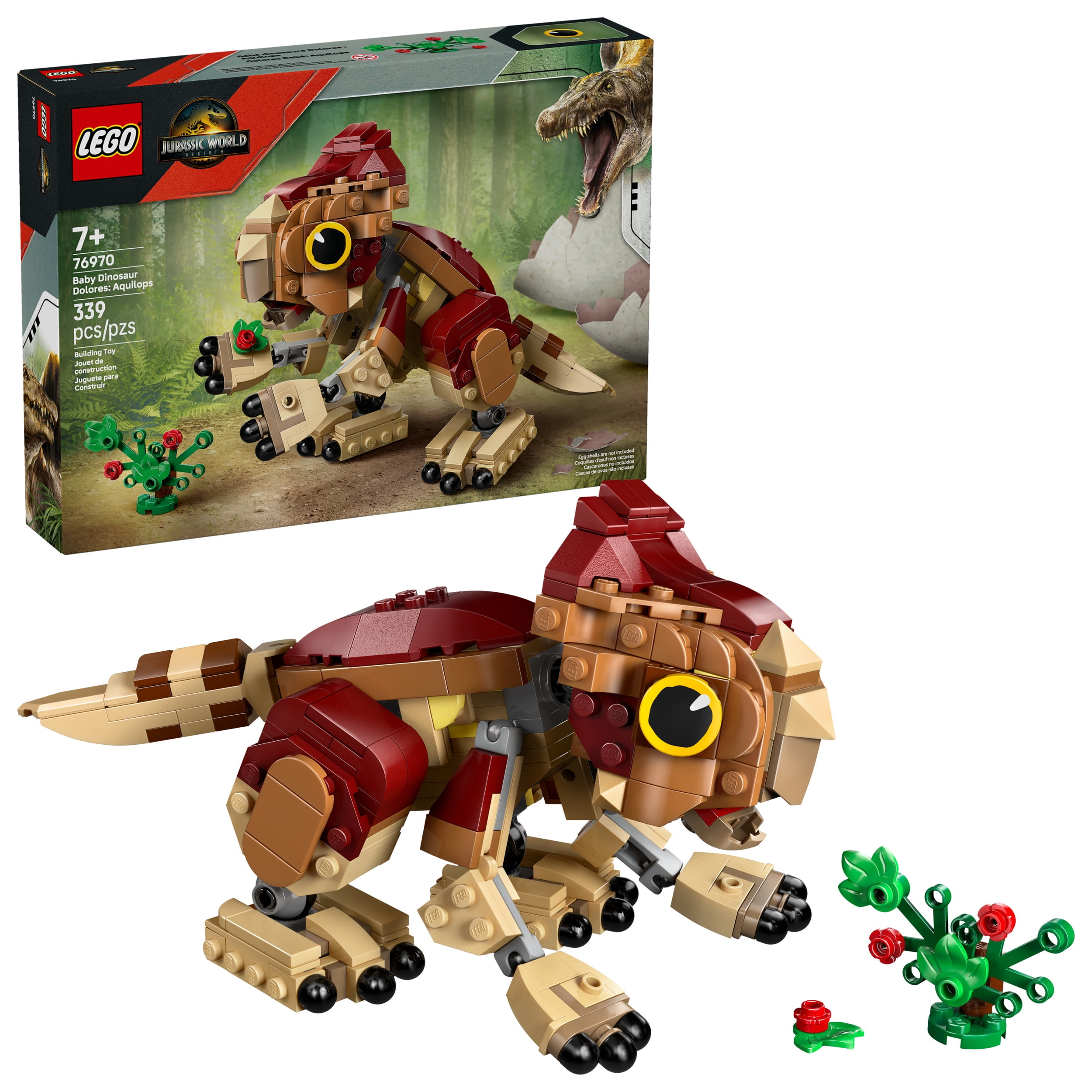 LEGO Jurassic World Bébé Dinosaure Dolores : Aquilops, Ensemble de Jouet 76970