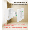 thumbnail image 4 of Tuya Zigbee Smart Curtain Switch Module 2CH Intelligent Circuit Breaker Support APP Remote Control for Curtain Switch,1 x Curtain Switch Module,White, 4 of 6