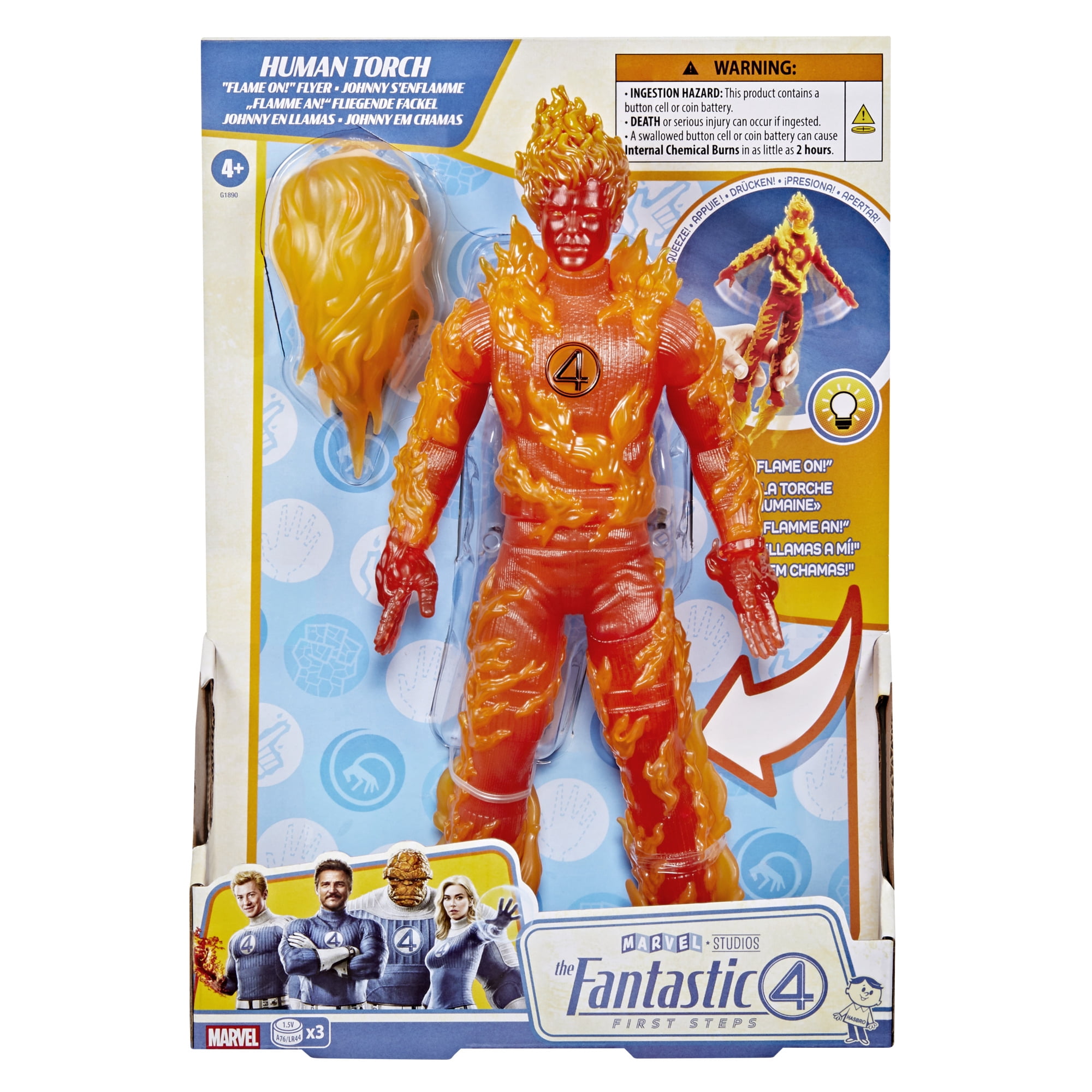 Marvel Studios The Fantastic Four: First Steps Human Torch Flame-On Flyer Action Figure
