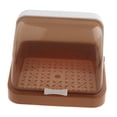 thumbnail image 3 of Siruishop Bottle Drying Rack Dustproof Drain Tray Storage Box for Bowl Chopsticks Dish Khaki, 3 of 8