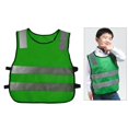 thumbnail image 4 of Hi Vis Child Safety Reflective Vest fluorescent yellow Waistcoat Traffic Work Cycling Clothes green, 4 of 8