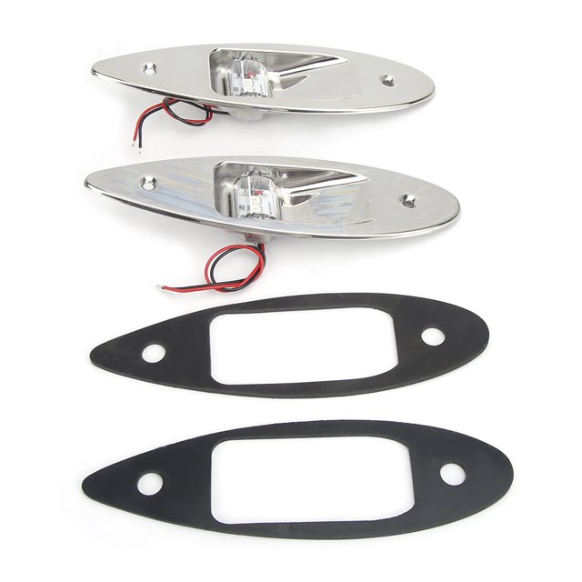Lumière de Navigation à DEL, Lumière de Navigation pour Ponton, Lumières de Navigation pour Bateau, Faible Consommation d'Énergie, Rouge Vert, Haute Luminosité pour l'Avant du Ponton