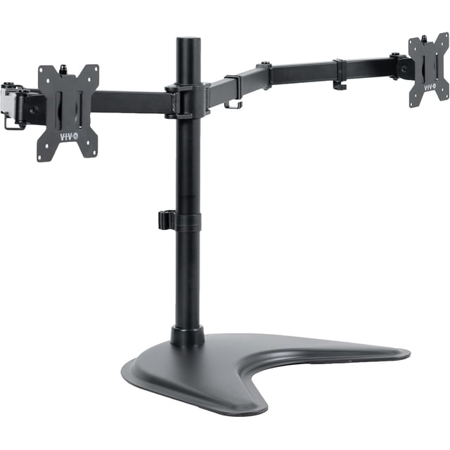 Support de Bureau Debout à Double Écran LED LCD pour Écrans jusqu'à Haute Résistance, Bras Entièrement Réglables avec VESA Max xmm