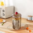 thumbnail image 4 of Airtight Sealed Jar Food Storage Container, Clear Plastic Kitchen Pantry Organization Box, Dry Goods Coffee Snack Grain Storage with Locking Lid, 4 of 6