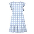 thumbnail image 4 of LOVZFMLL Dresses Kids Summer Double Layer Ruffle Sleeve Dress 5-14 Years, 4 of 8