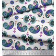 thumbnail image 3 of Soimoi Poly Georgette Fabric Dot,Floral & Paisley Fabric Prints by Yard 52 Inch Wide, 3 of 3
